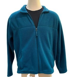 L.L.Bean Blue Polartec Fleece Full-Zip Jacket Size XL